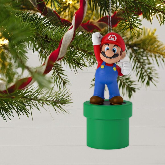 New! Super Mario Bros. Hallmark Keepsake Christmas Ornament 2019 Nintendo Game - Picture 5 of 5